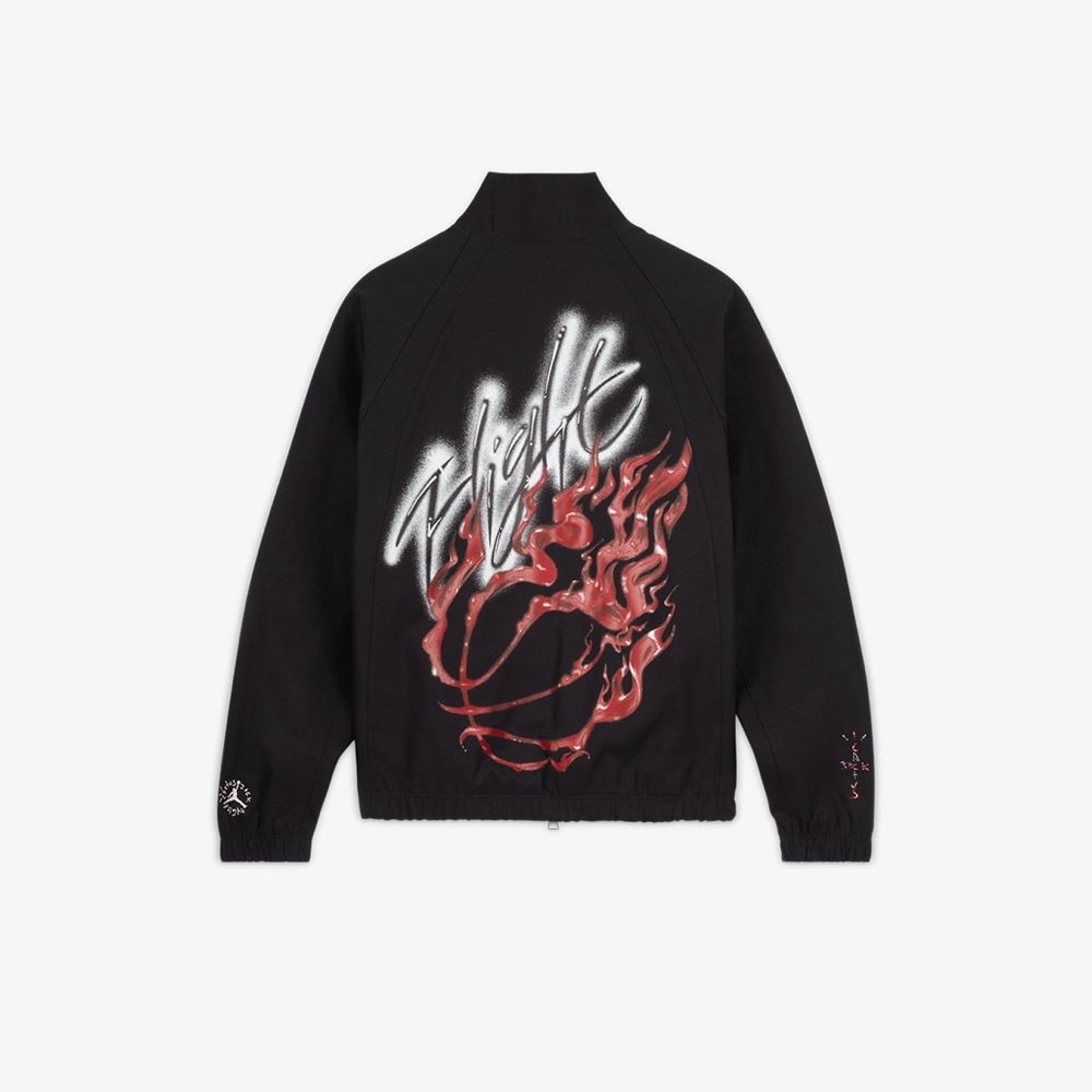 Nike Air Jordan Travis Scott Woven Jacket Size X Large Black DO4095 010 Cactus